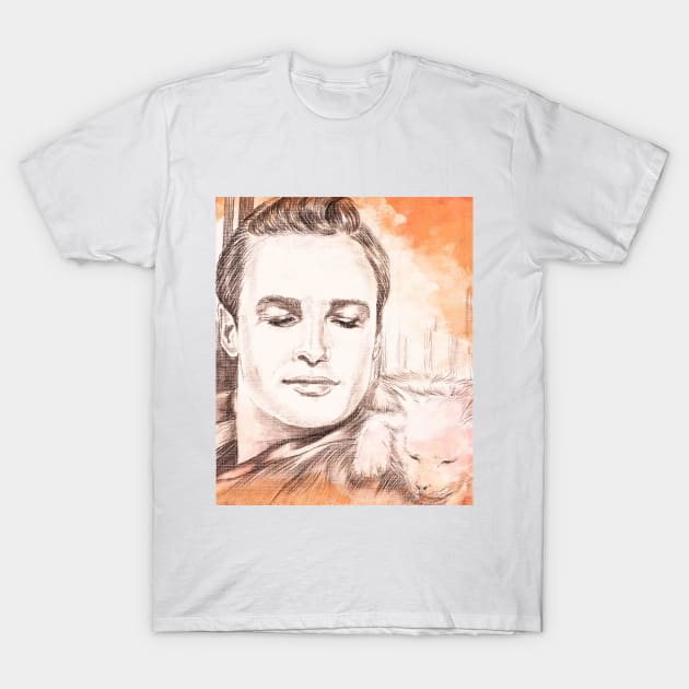 MARLON BRANDO T-Shirt by Svetlana Pelin